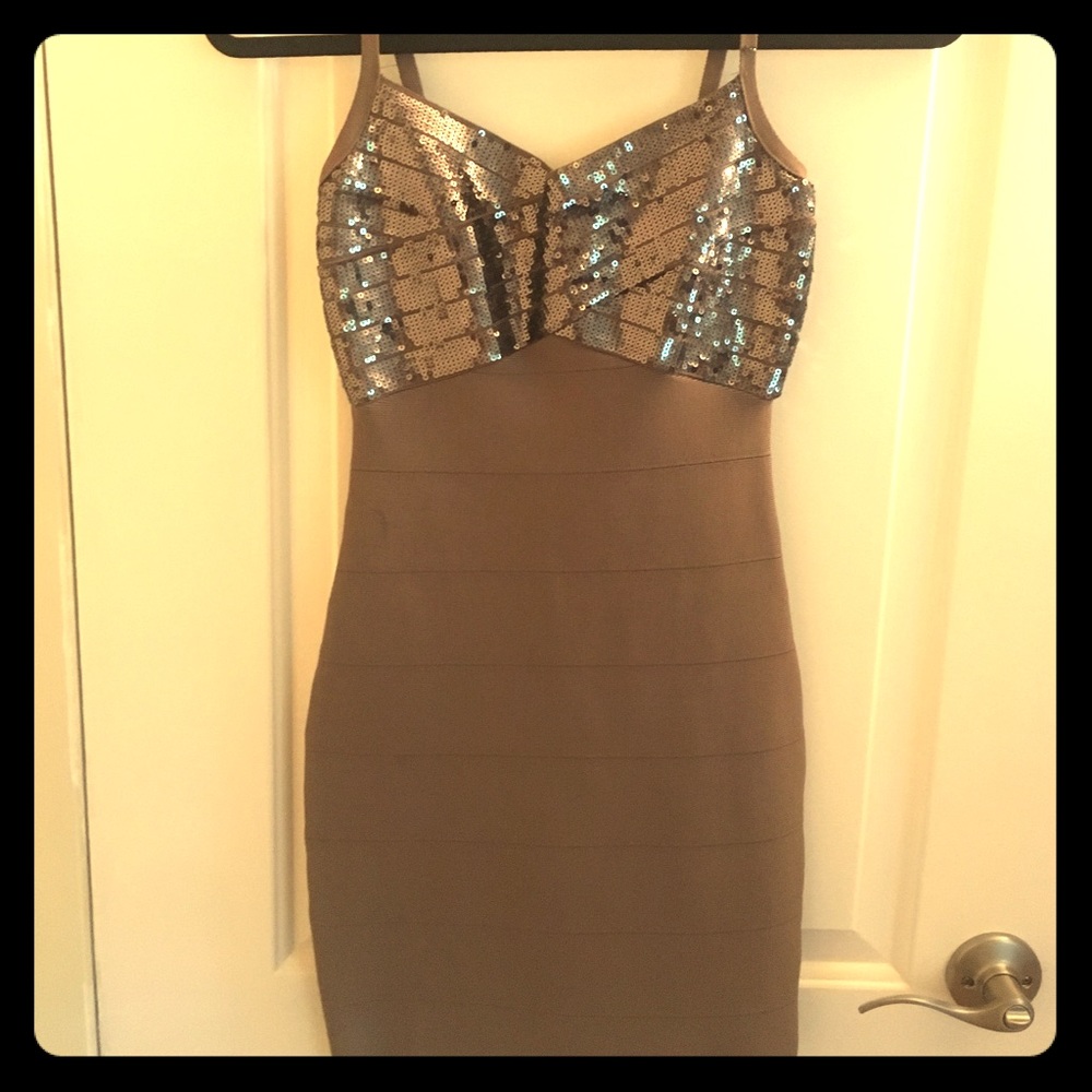 GUESS dress- pewter